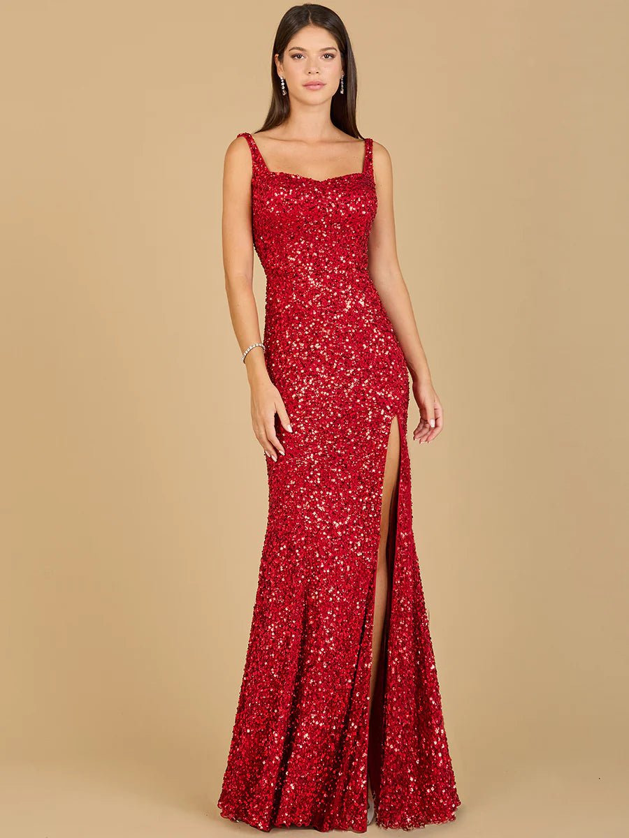 Lara Design Dress LARA 29285 - SWEETHEART NECKLINE, BEADED GOWN WITH SLIT