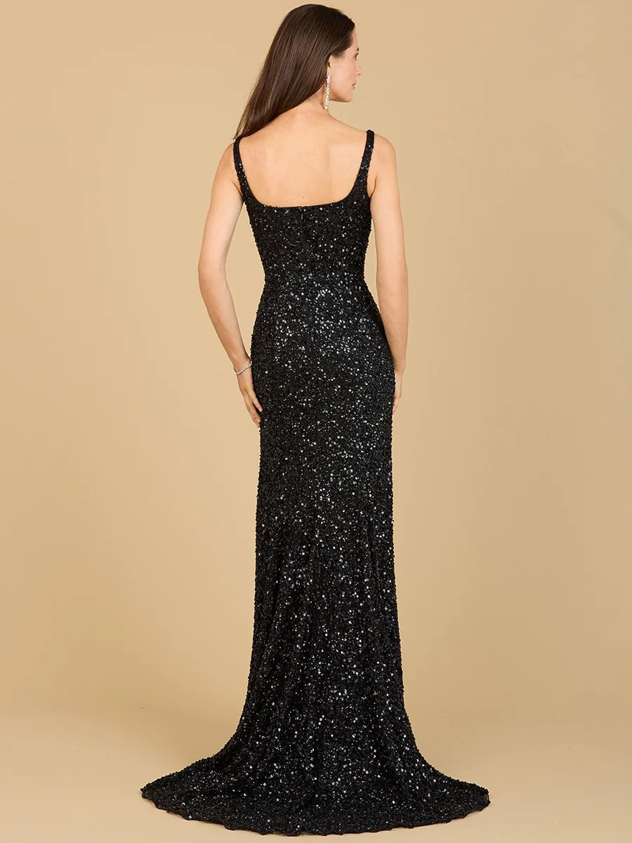 Lara Design Dress LARA 29285 - SWEETHEART NECKLINE, BEADED GOWN WITH SLIT