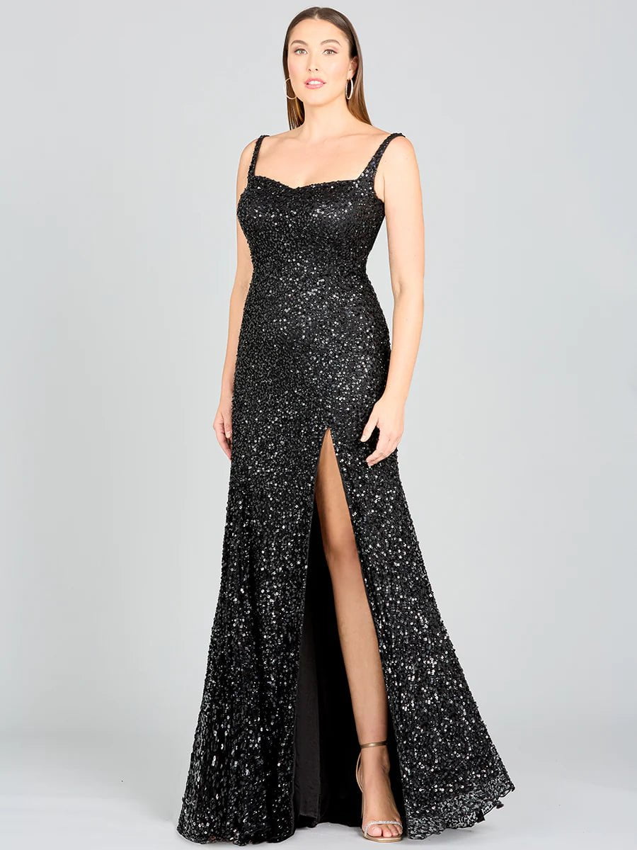 Lara Design Dress LARA 29285 - SWEETHEART NECKLINE, BEADED GOWN WITH SLIT