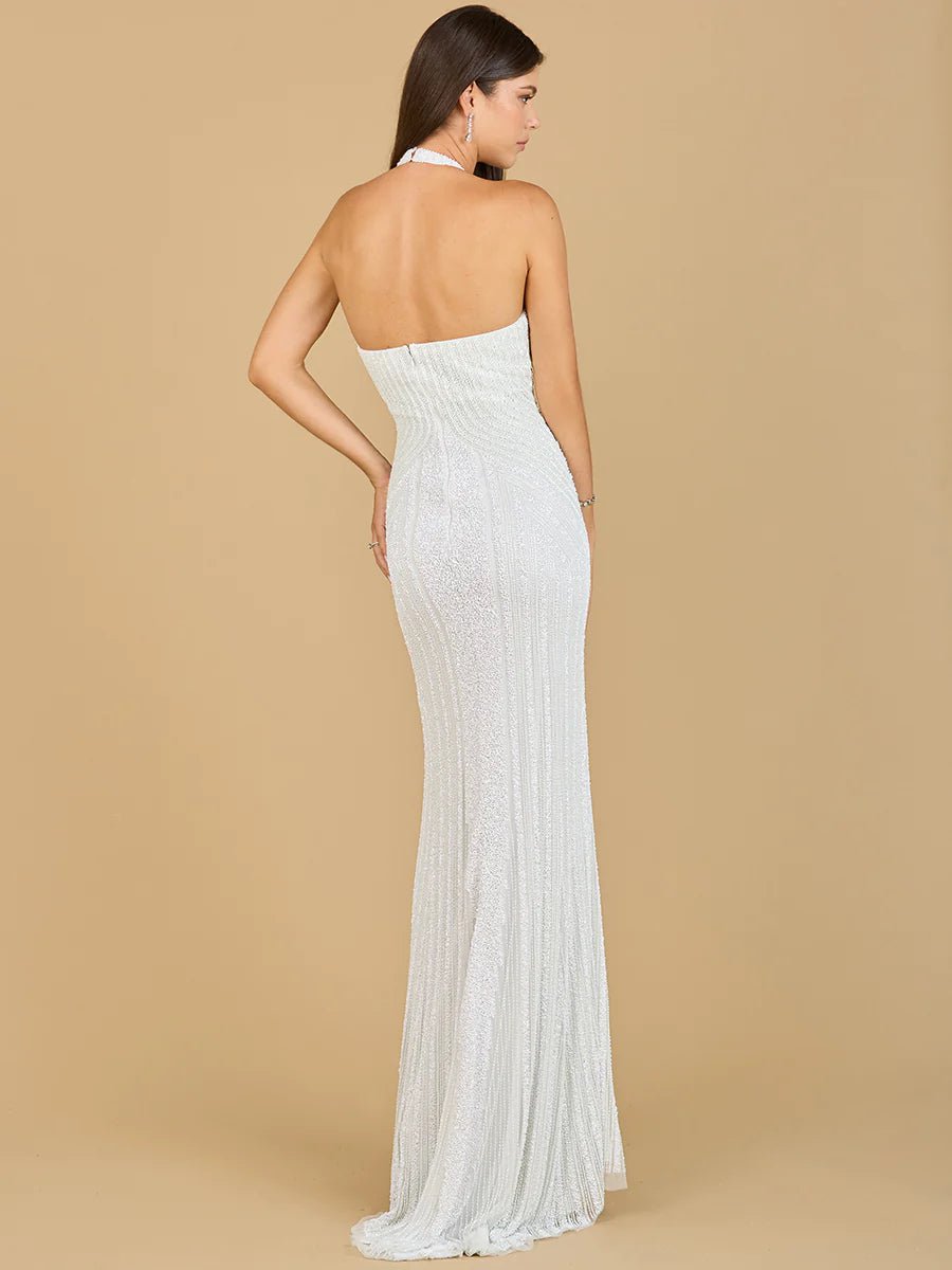 Lara Design Dress LARA 51133 - HALTER NECK DRESS WITH KEYHOLE