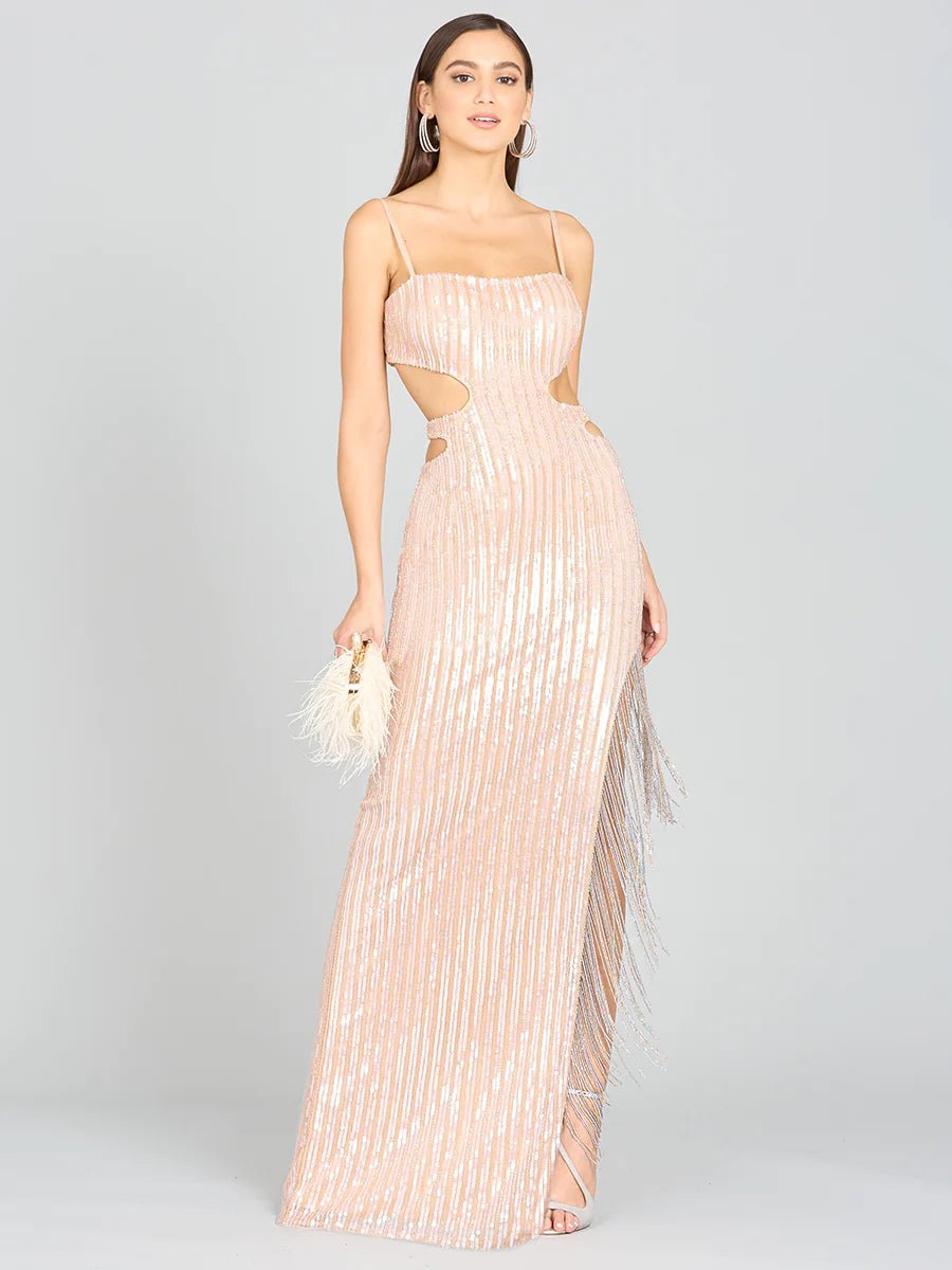 Lara Design Dress LARA 9975 - BABY JANE FRINGE DRESS