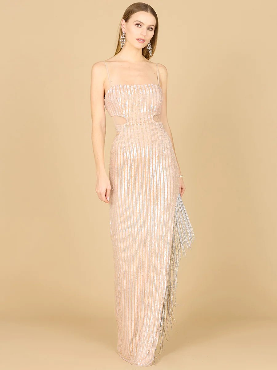 Lara Design Dress LARA 9975 - BABY JANE FRINGE DRESS