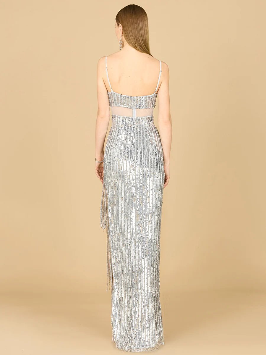 Lara Design Dress LARA 9975 - BABY JANE FRINGE DRESS