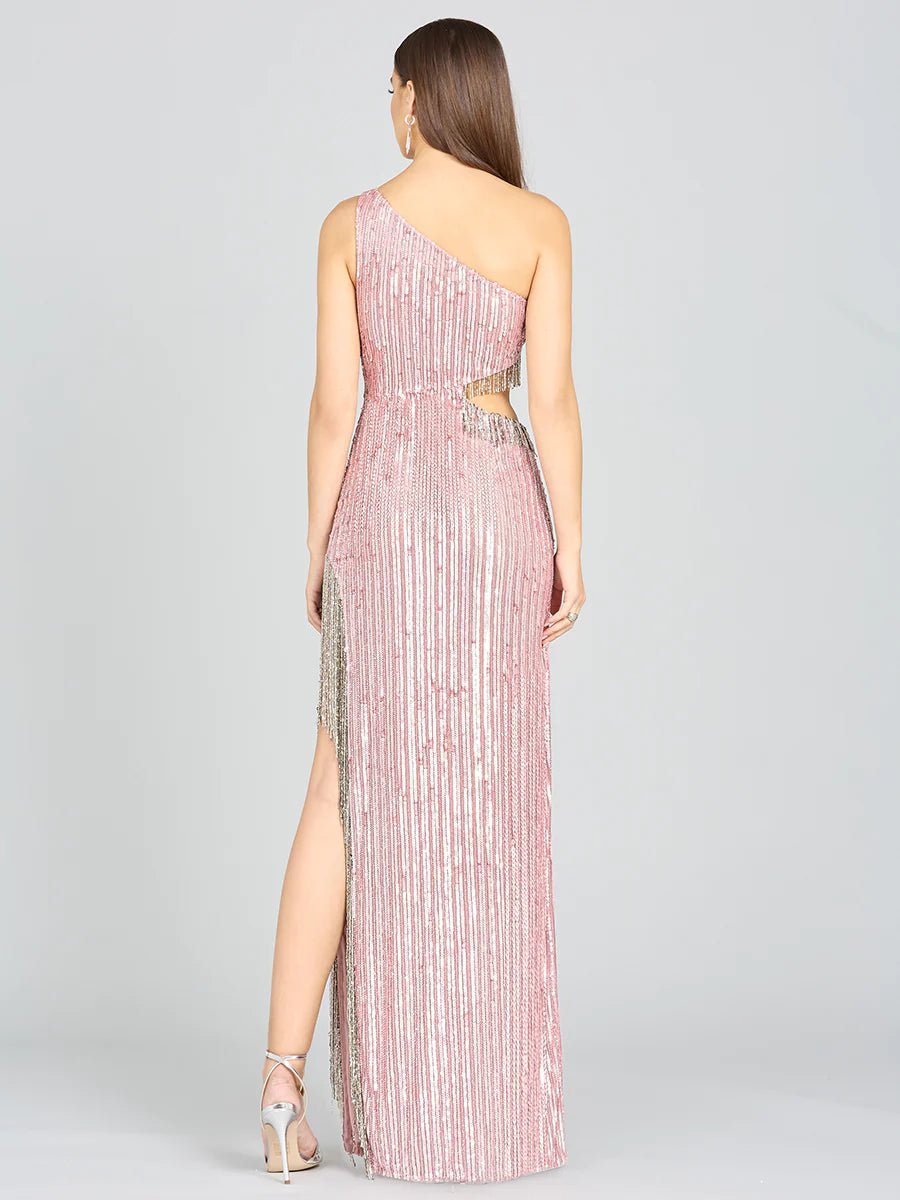 Lara Design Dress LARA 9978 - WENDY BEADED FRINGE GOWN