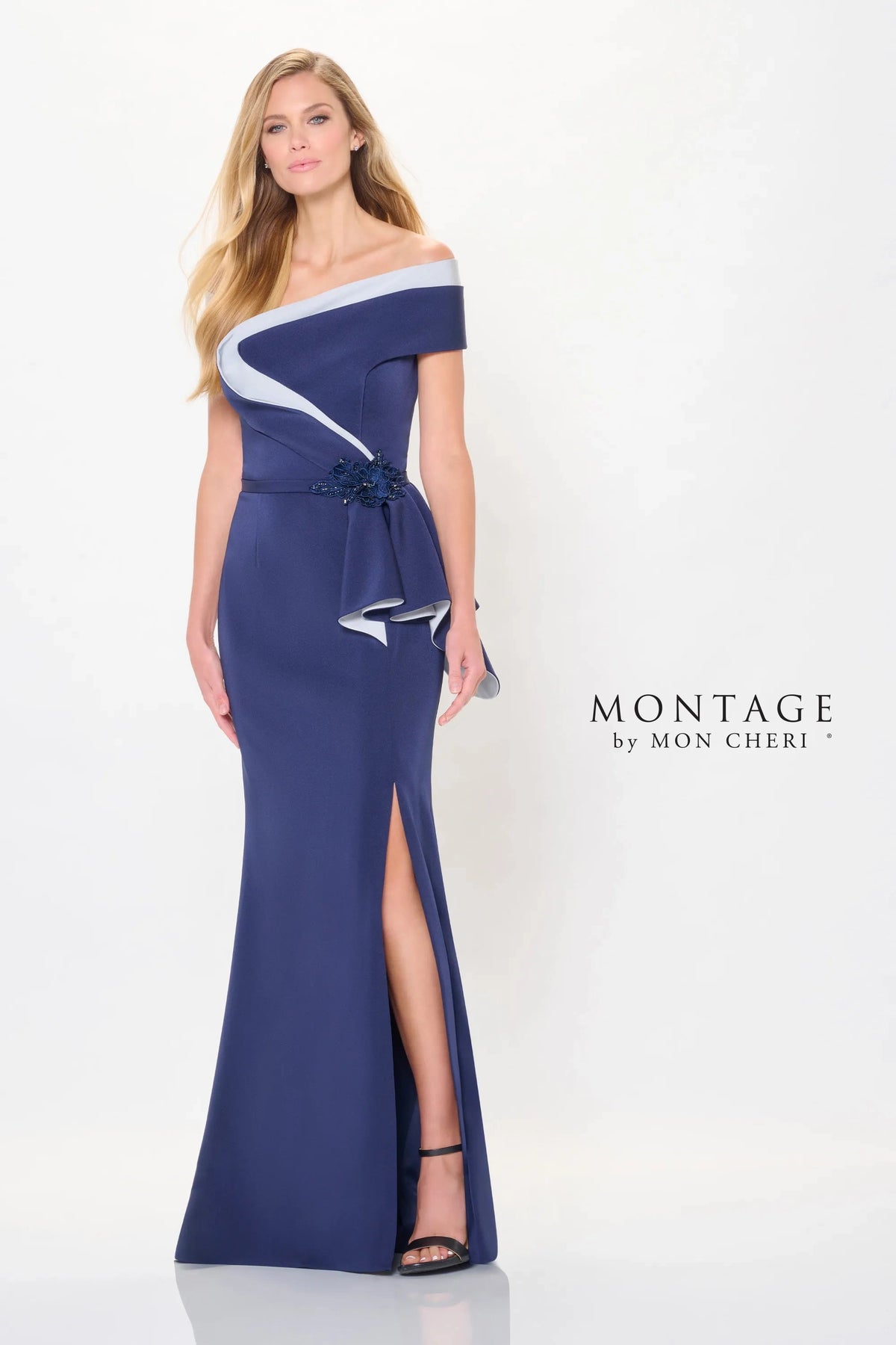 montage bridesmaid dresses Mon Cheri M902 Dress Strapless Sequin Mini Dress SS-26 Size:11-12 Years (160cm) Navy Blue