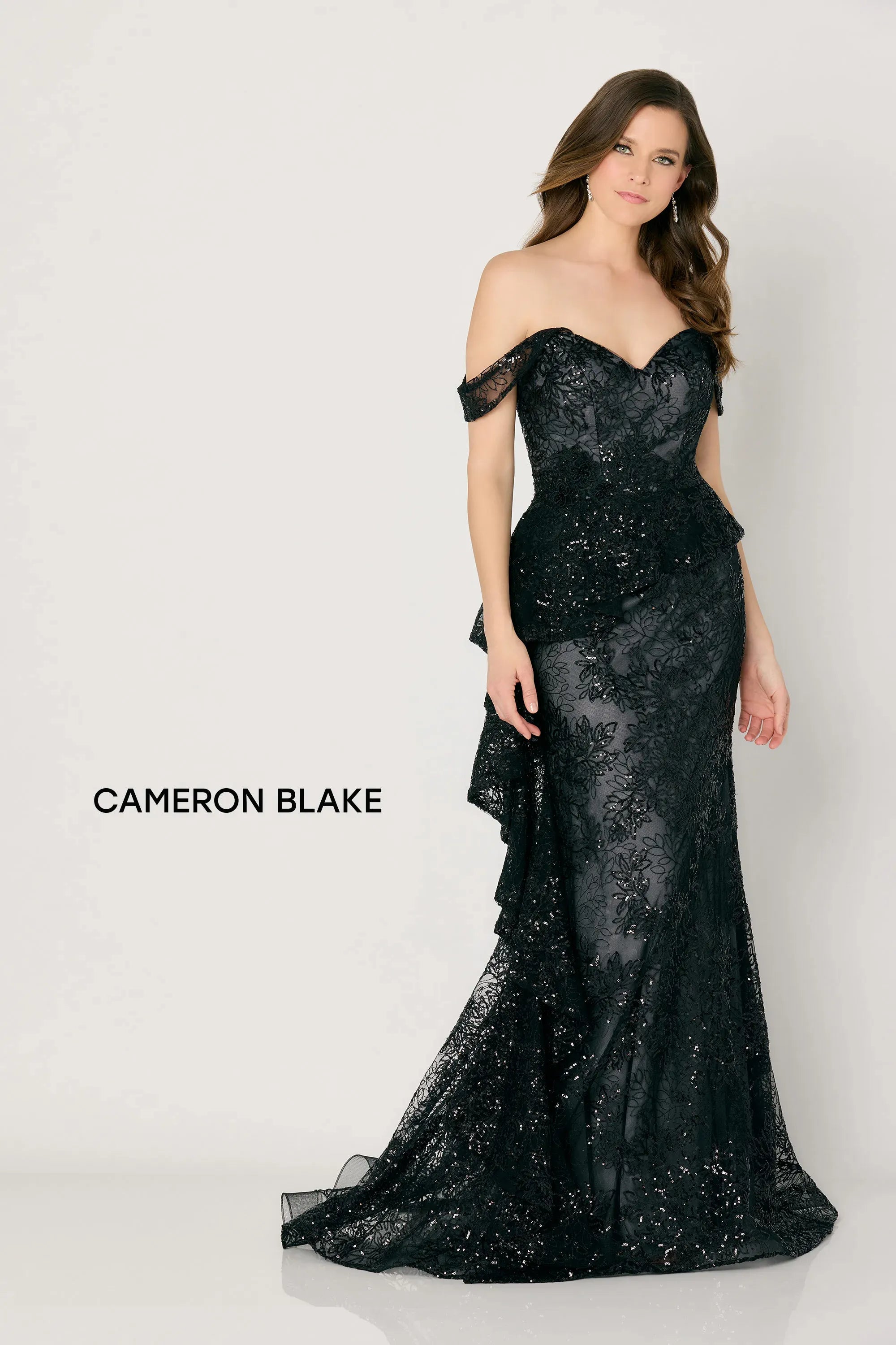 Mon Cheri Montage mother of the bride dress Cameron Blake by Mon Cheri CB791 Embroidered Sequin Dress