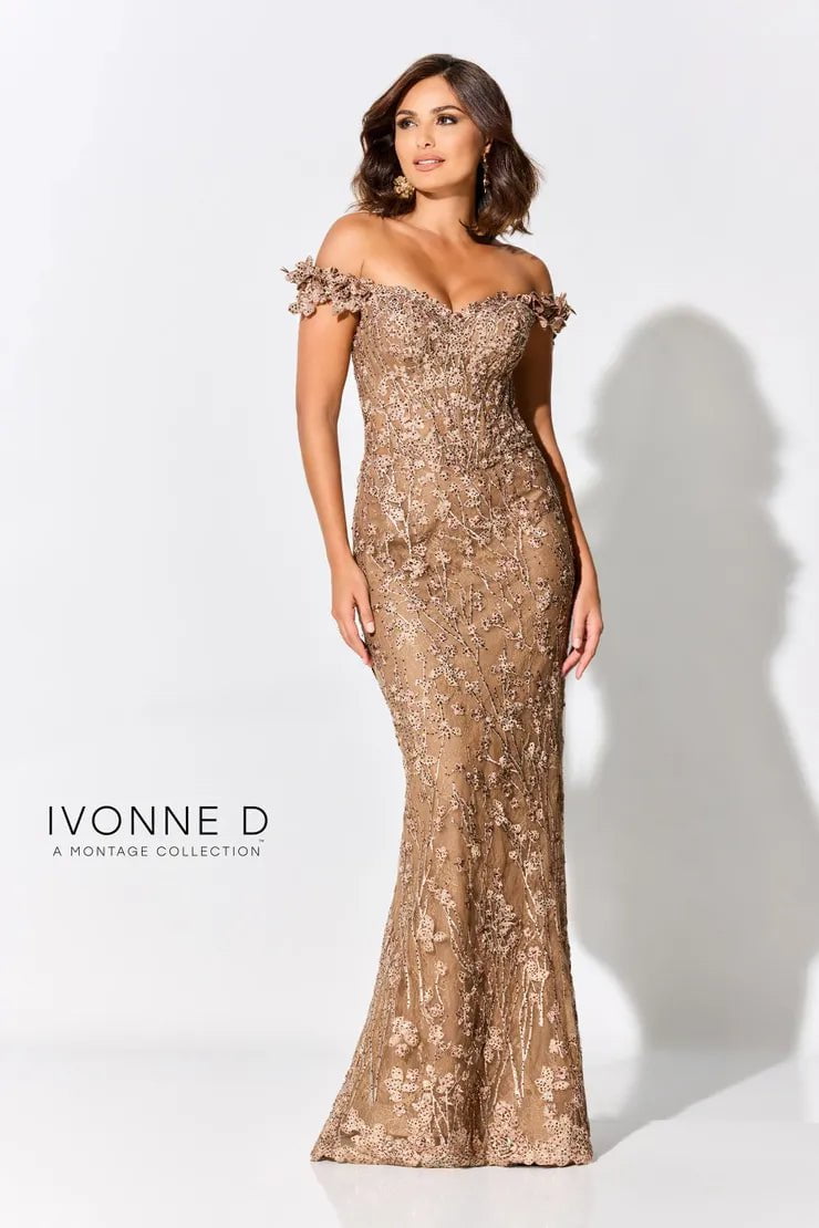 Mon Cheri Montage ID303 Dress 20 / Navy Blue