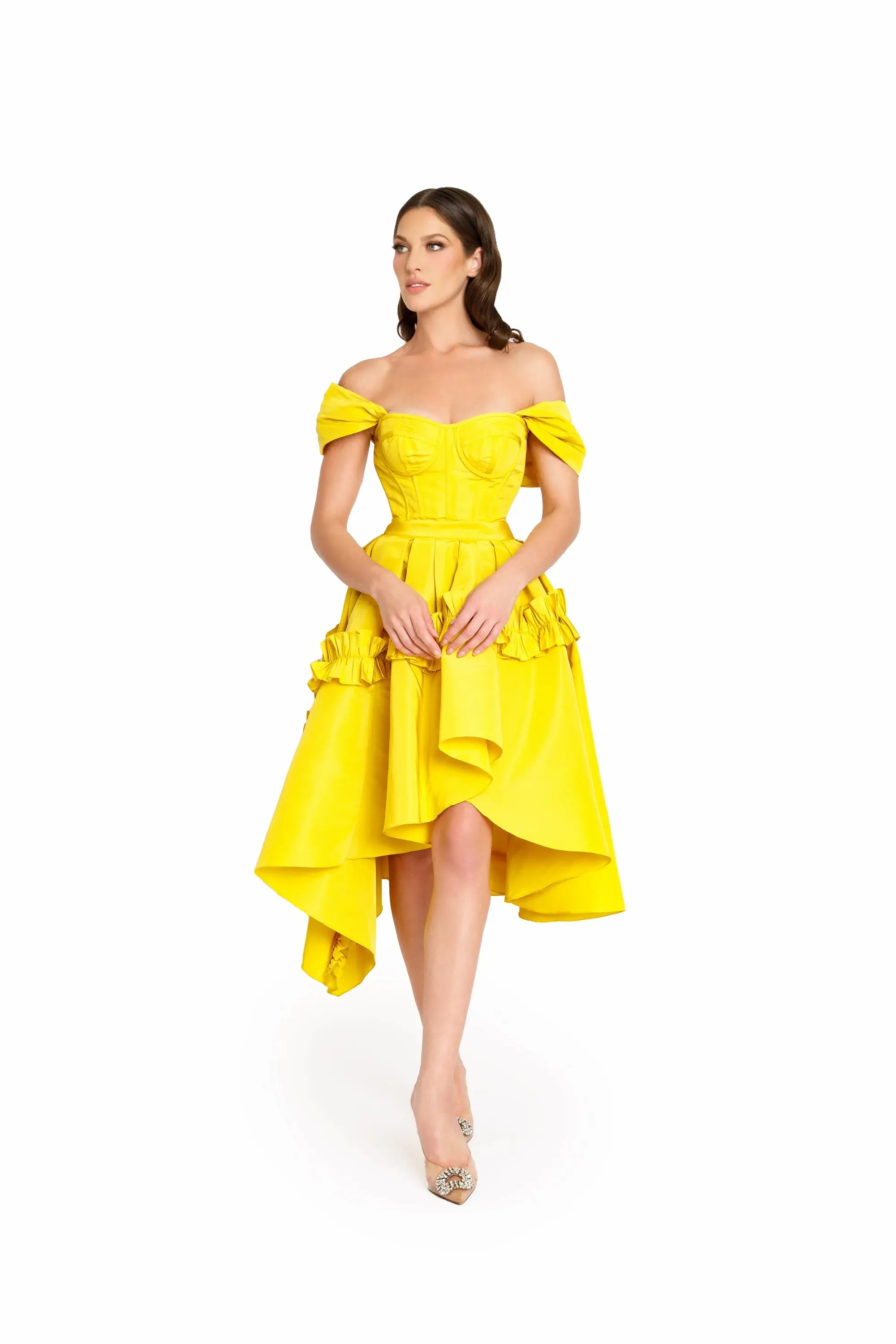 Nicole Bakti 7363 Dress 6 / Yellow