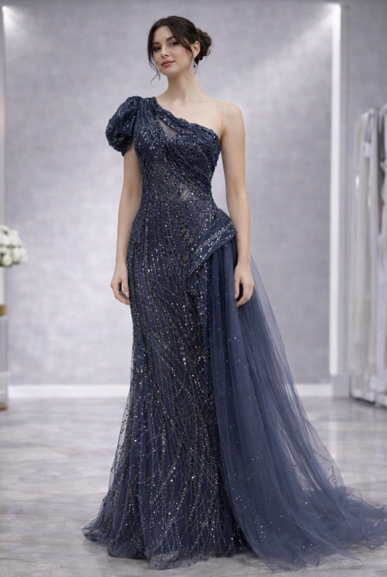 Mikayla Custom Made Gown by NoraCoutureNY - NorasBridalBoutiqueNY