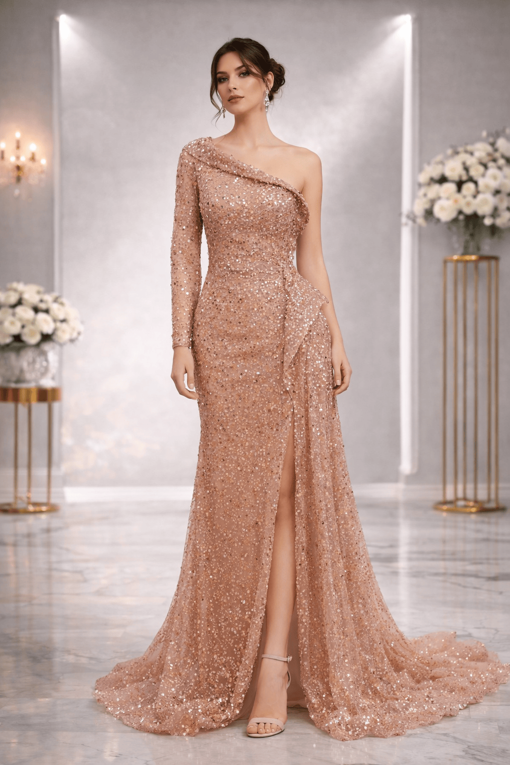 custom made formal dress The Rose Gown by NoraCoutureNY a line dress style