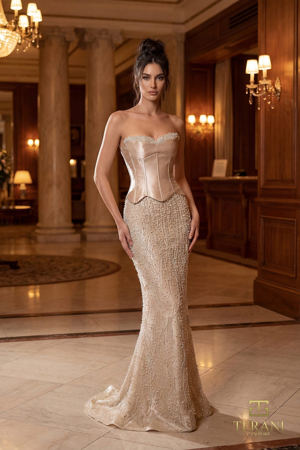 Terani Couture Dress Terani Couture 261E6238 Sweetheart Mikado Mermaid Gown