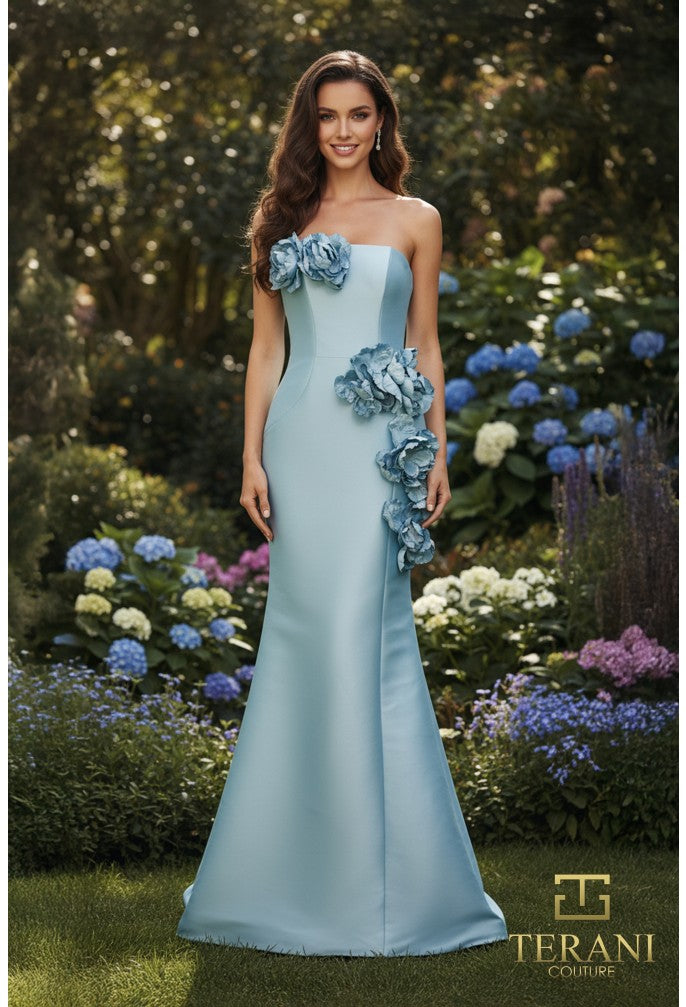 Terani Couture Evening Dress 0 / Light Blue Terani Couture 261E6698