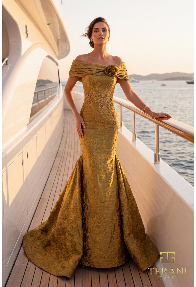 Terani Couture Evening Gown 0 / Gold Terani Couture 262E7069