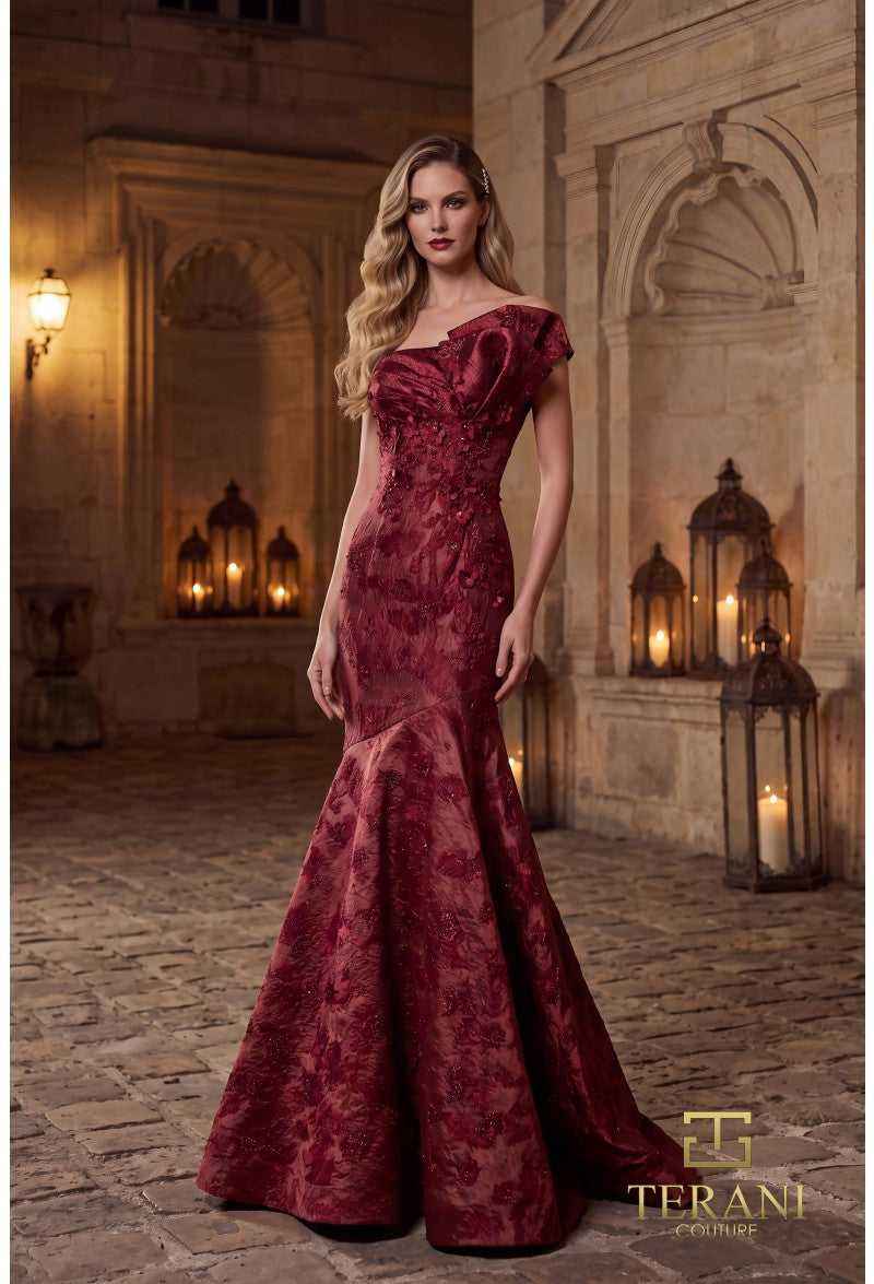 Terani Couture Evening Gown 0 / Merlot Terani Couture 262E7137