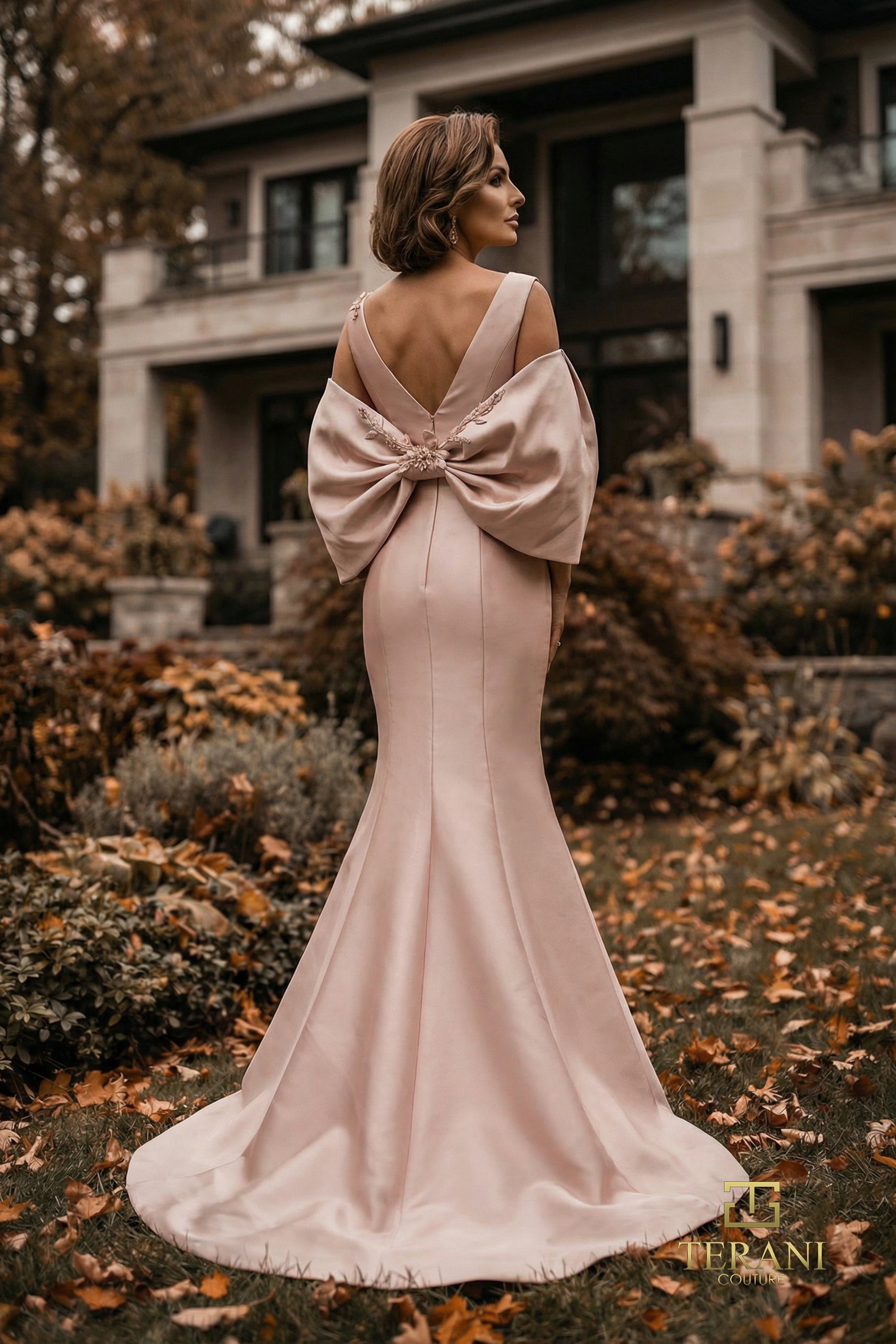 Terani Couture Mother of the Bride Dress Terani Couture 262M7253 Square Neck Long Mother of the Bride Dress