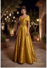Terani Couture Mother of the Bride Dress Terani Couture 262M7299 Off-Shoulder Long Mother of the Bride Dress