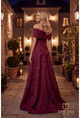 Terani Couture Mother of the Bride Dress Terani Couture 262M7299 Off-Shoulder Long Mother of the Bride Dress
