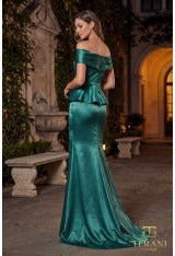 Terani Couture Mother of the Bride Dress Terani Couture 262M7334 Off-Shoulder Long Mother of the Bride Dress