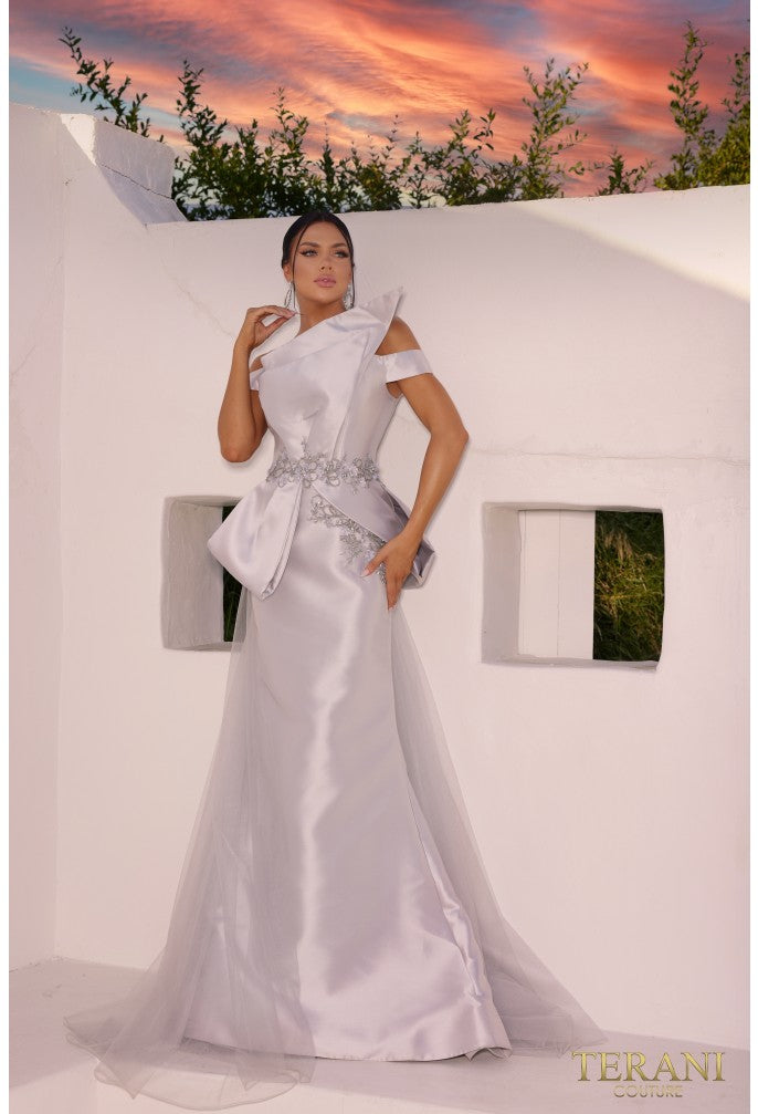 Terani Couture Mother of the Bride Silver / 8 Terani Couture 232E1241