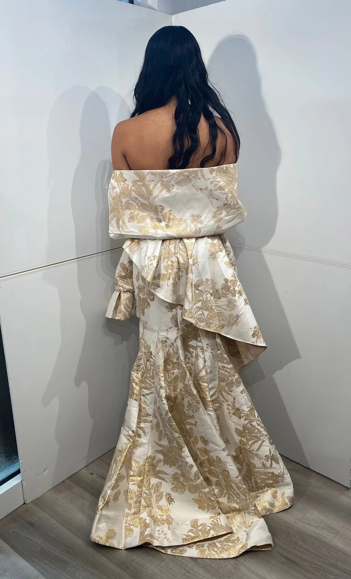 Jovani Dresses Jovani 23624 Gold Strapless Mermaid Evening Dress