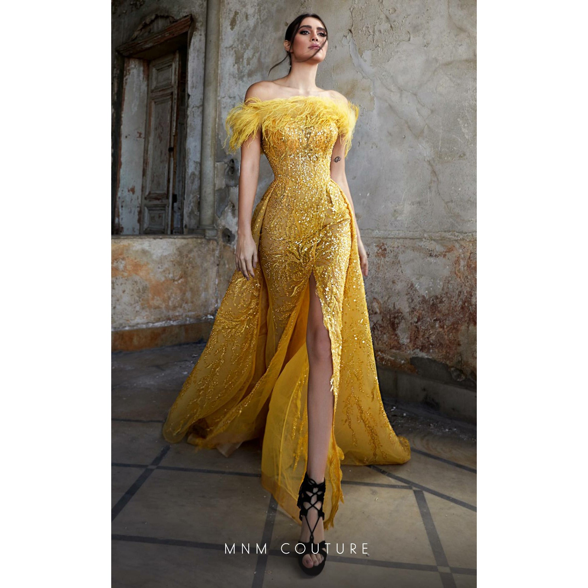 Mnm Couture Plus Size Dress Mnm Couture K3942
