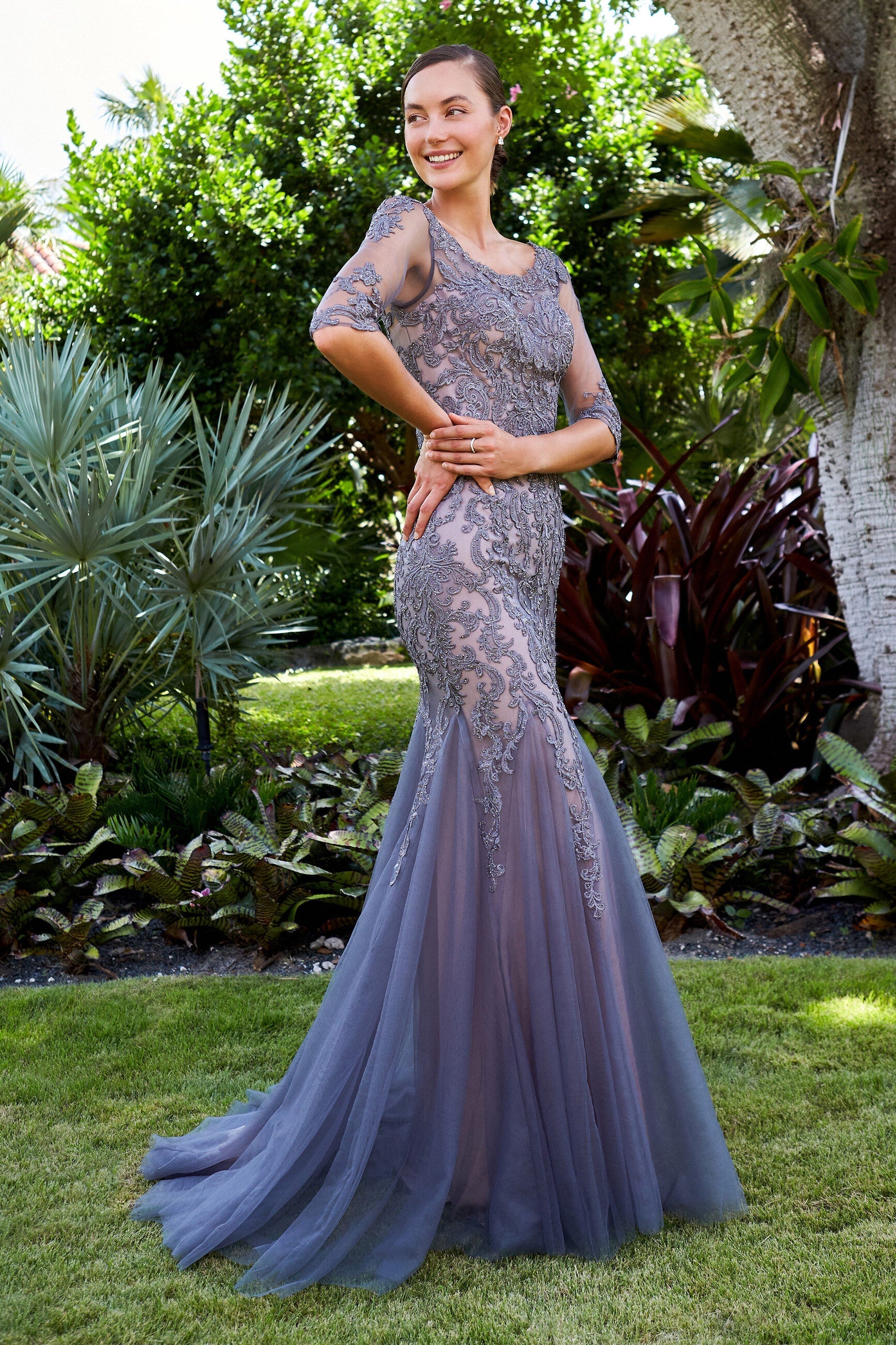 MonCheri Montage 122901 Dress 12 / English Rose