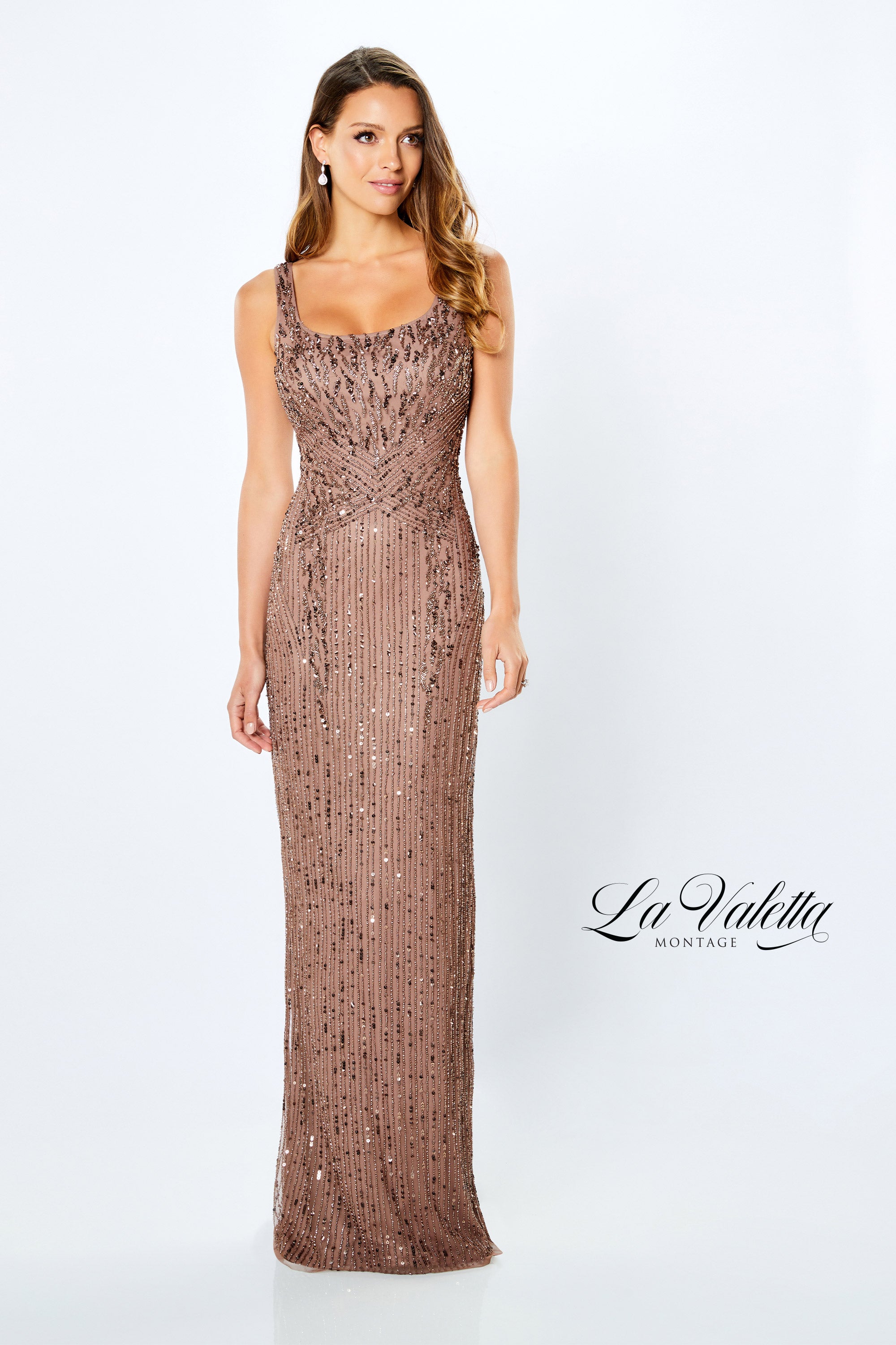 Mocha Mon Cheri Montage mother of the bride dress MonCheri Montage LV22106 Dress