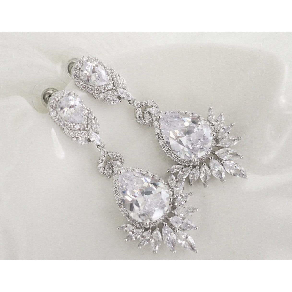 Unique Bridal Earrings - NorasBridalBoutiqueNY
