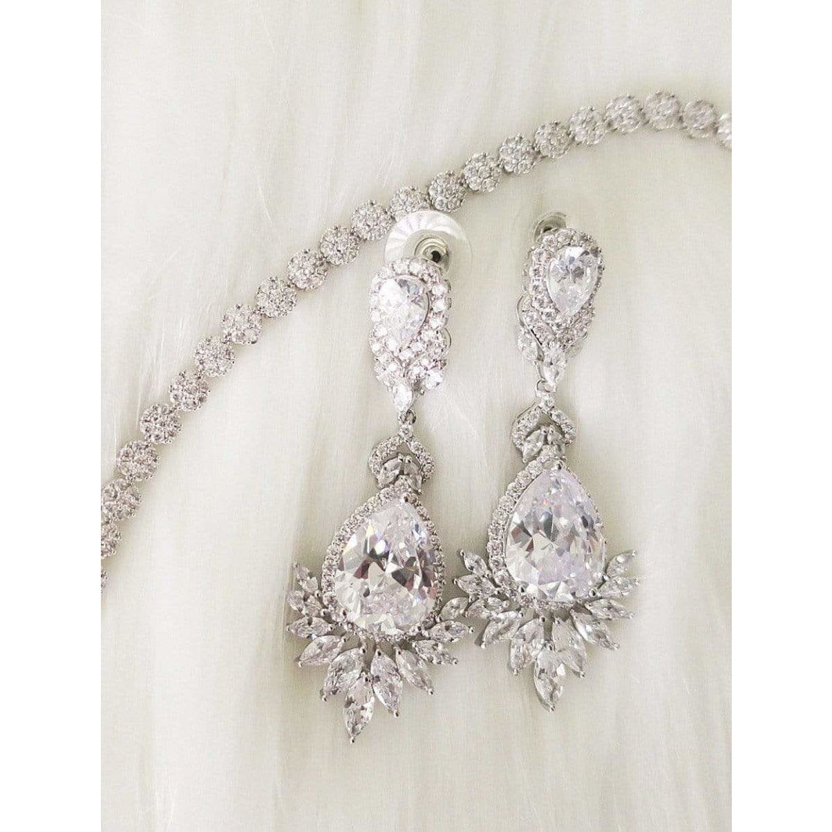 Unique Bridal Earrings - NorasBridalBoutiqueNY