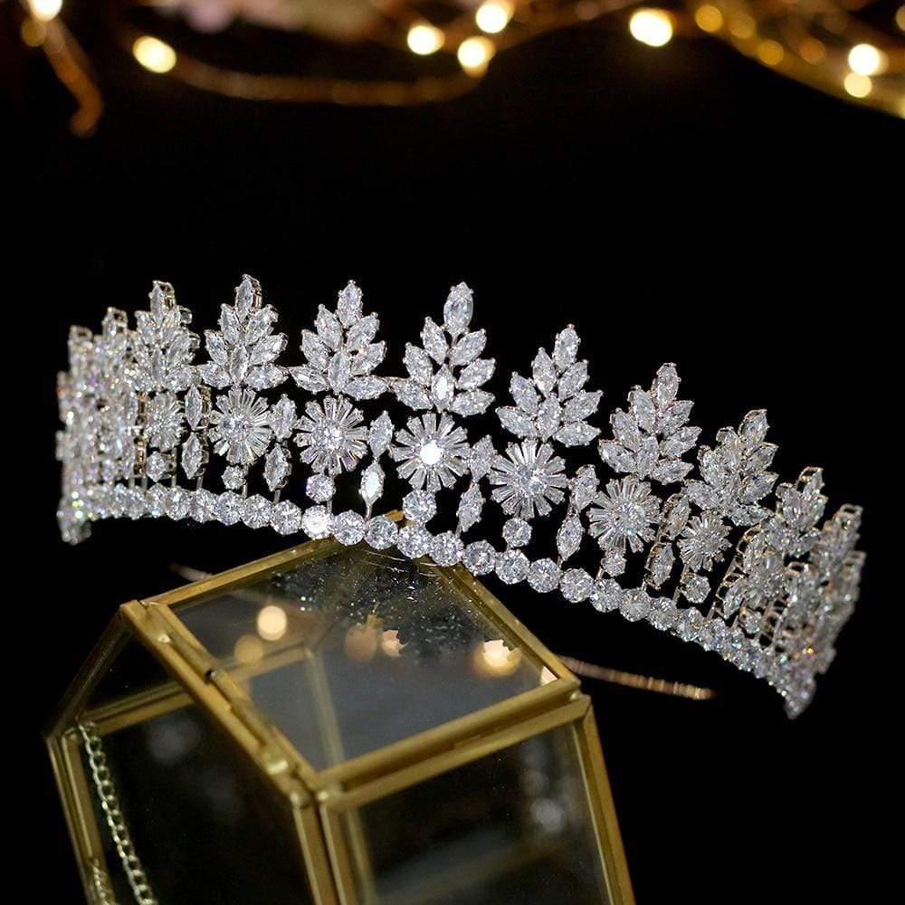 Nicole Bridal Tiara - NorasBridalBoutiqueNY