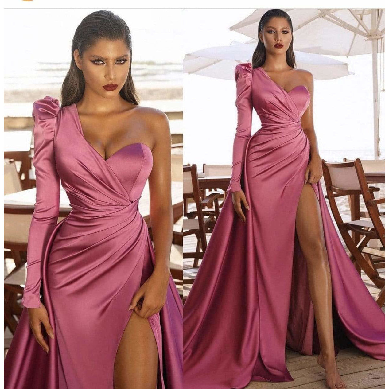 NorasBridalBoutiqueNY One Shoulder Couture Gown NorasBridalBoutiqueNY