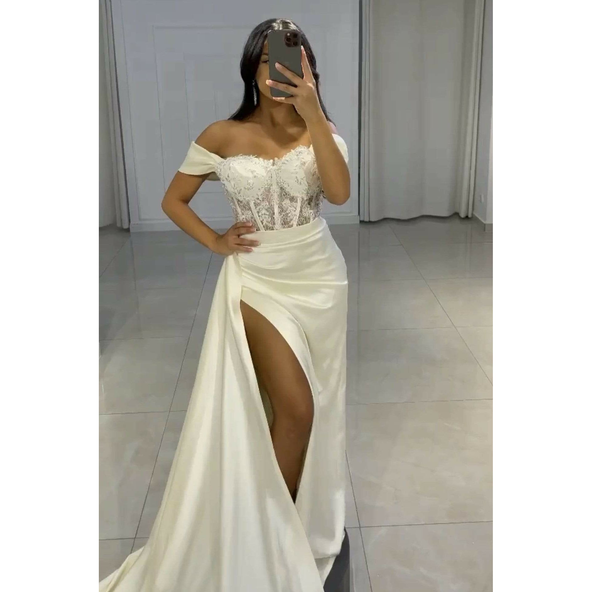 NorasBridalBoutiqueNY The Ally Corset Embellished Fitted Gown