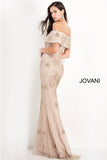 Jovani 03412 Off the Shoulder Beaded Evening Dress - NorasBridalBoutiqueNY