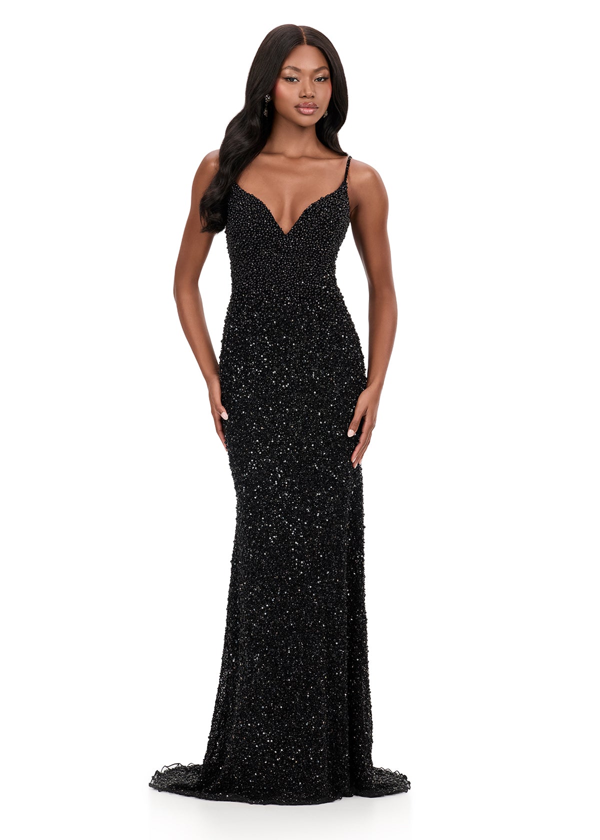 ASHLEYlauren 12244 Black front