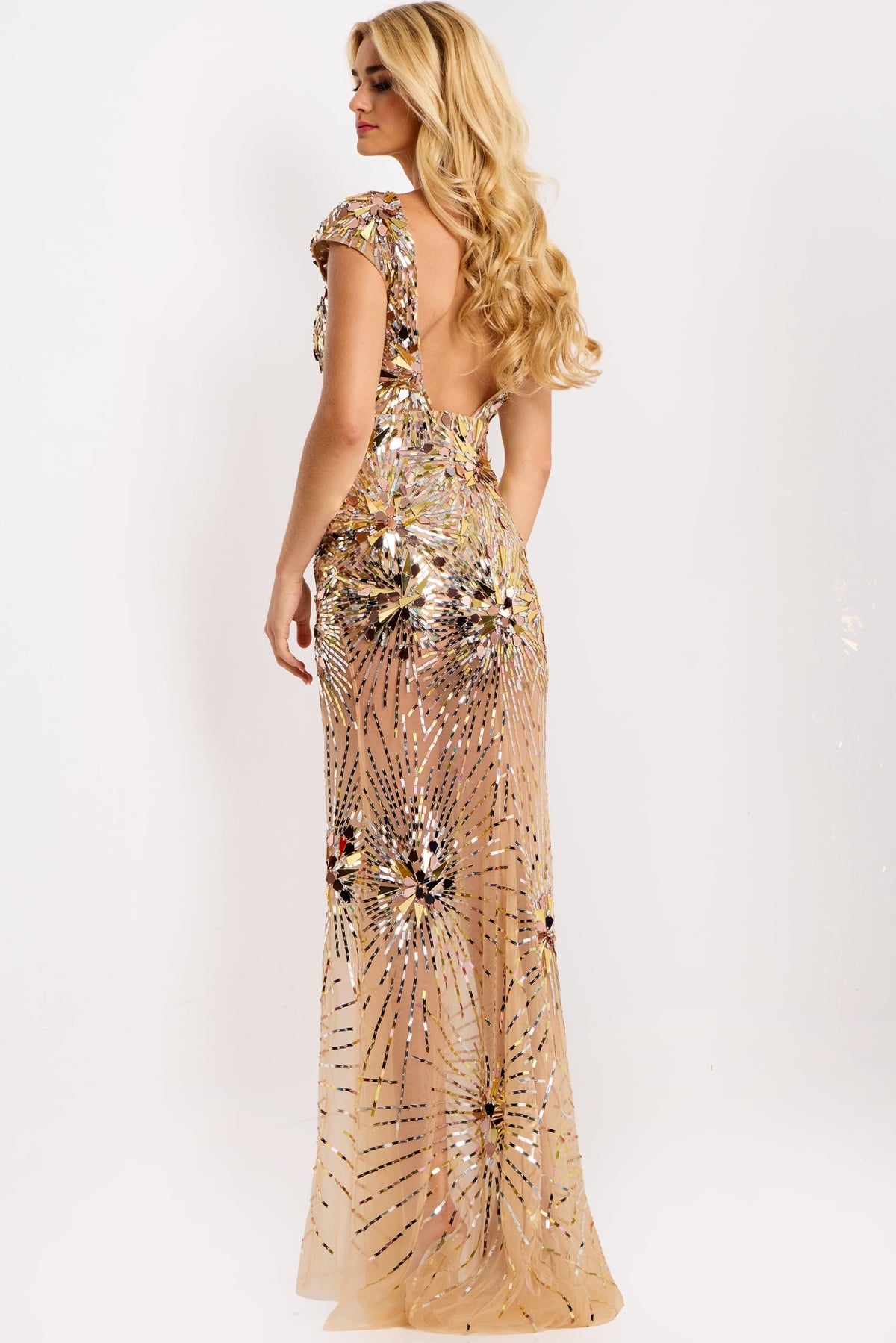 Jovani 48051 Sequin Embellished Gown