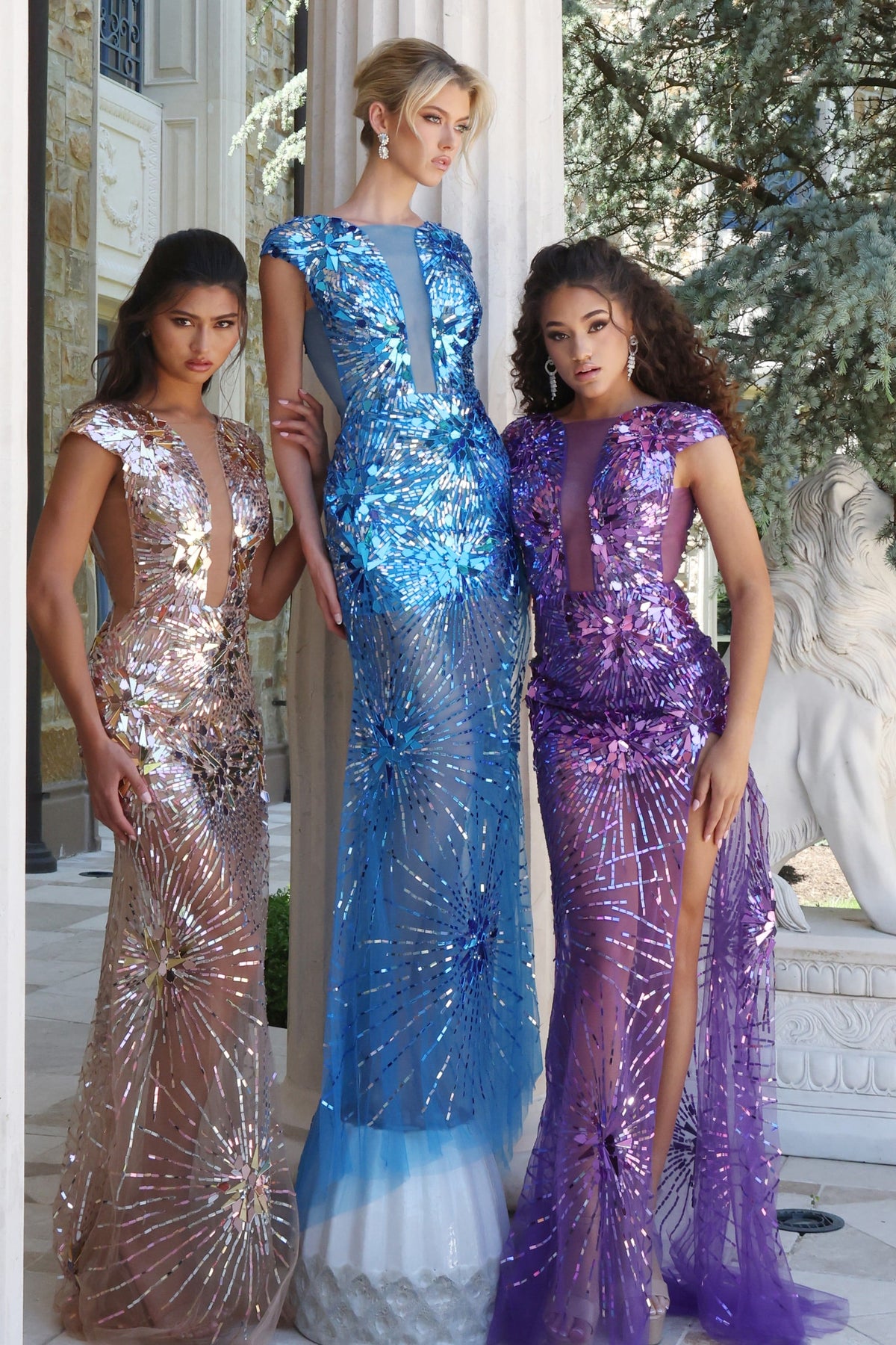 Jovani 48051 Sequin Embellished Gown