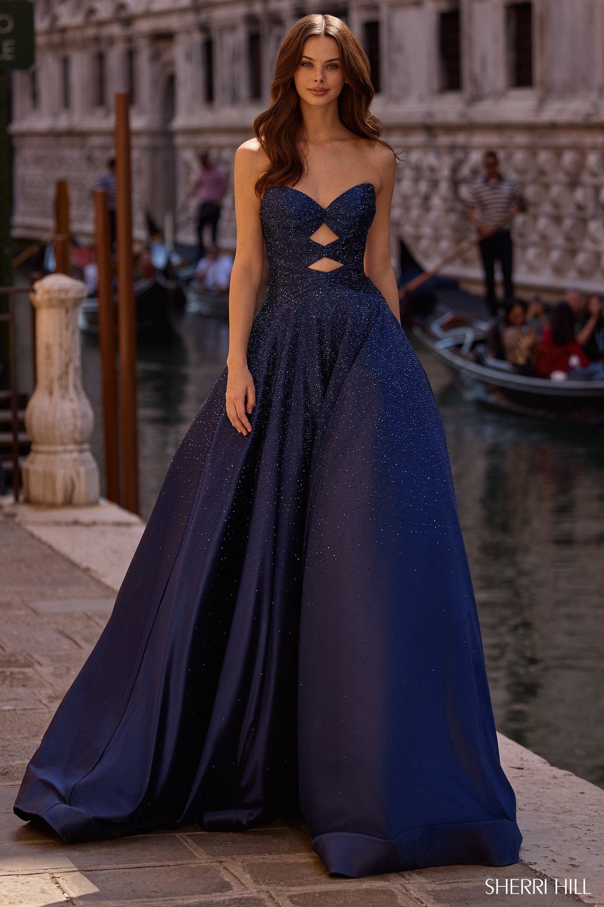 Sherri Hill 57552 Navy