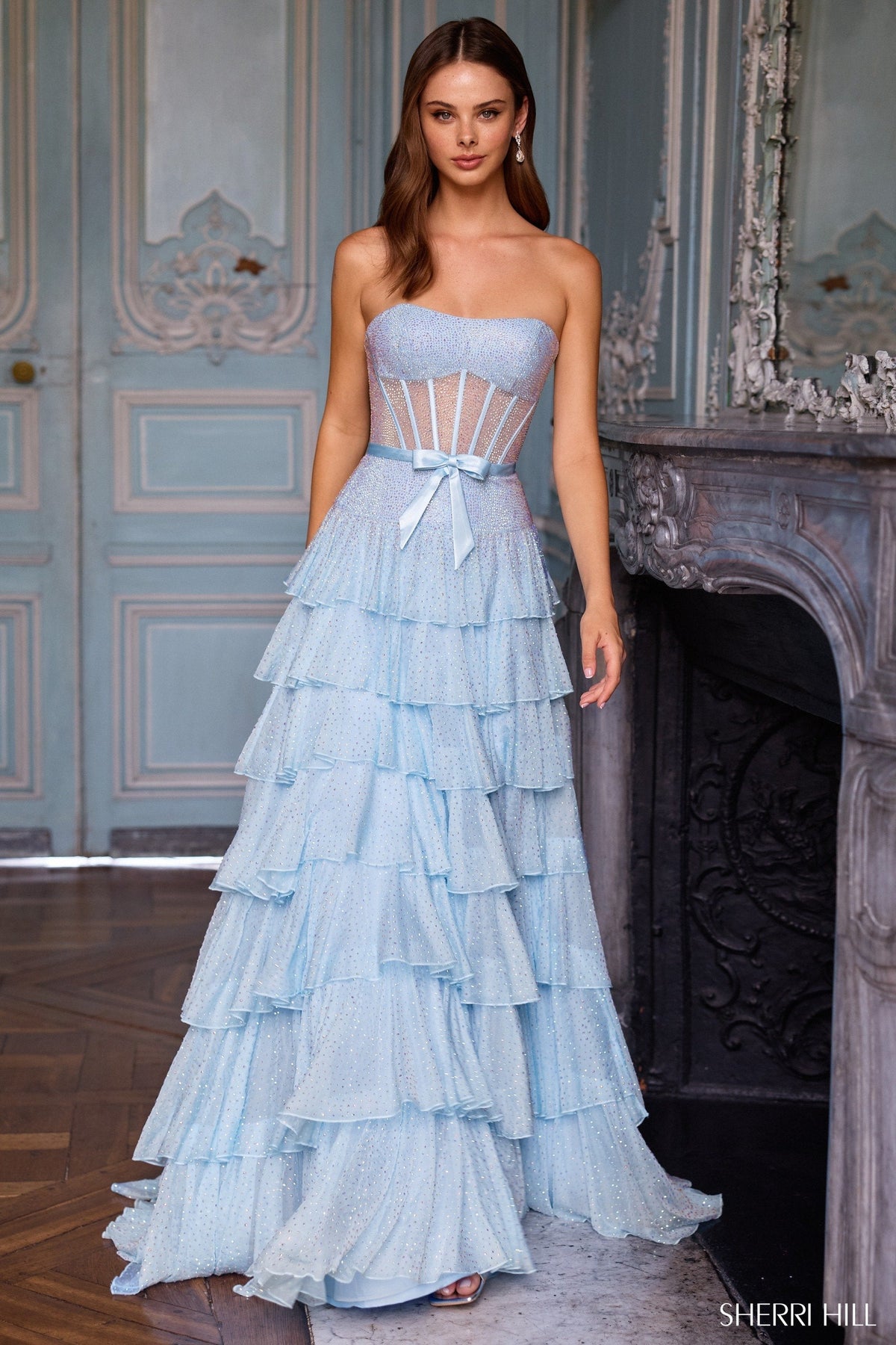 Sherri Hill 57739 Light Blue