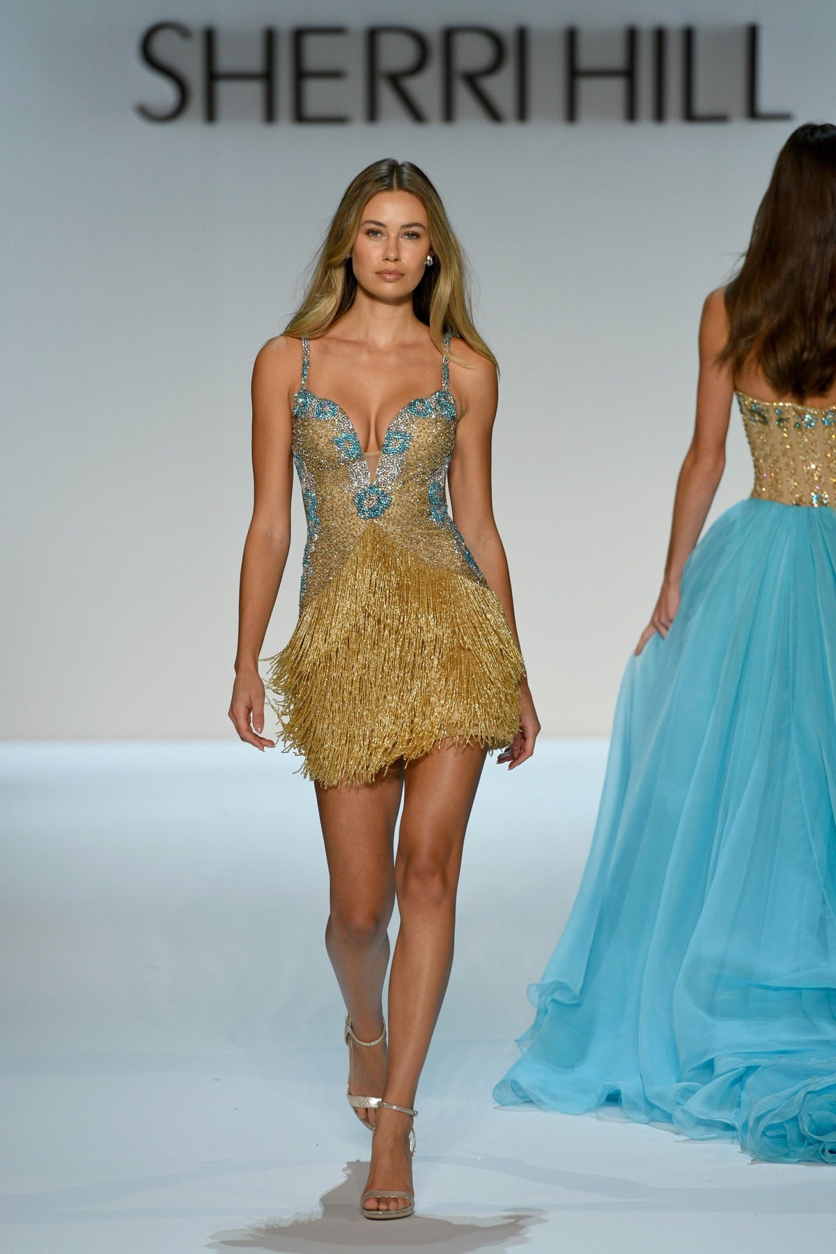 Sherri Hill 67248 Nude/Gold/Aqua