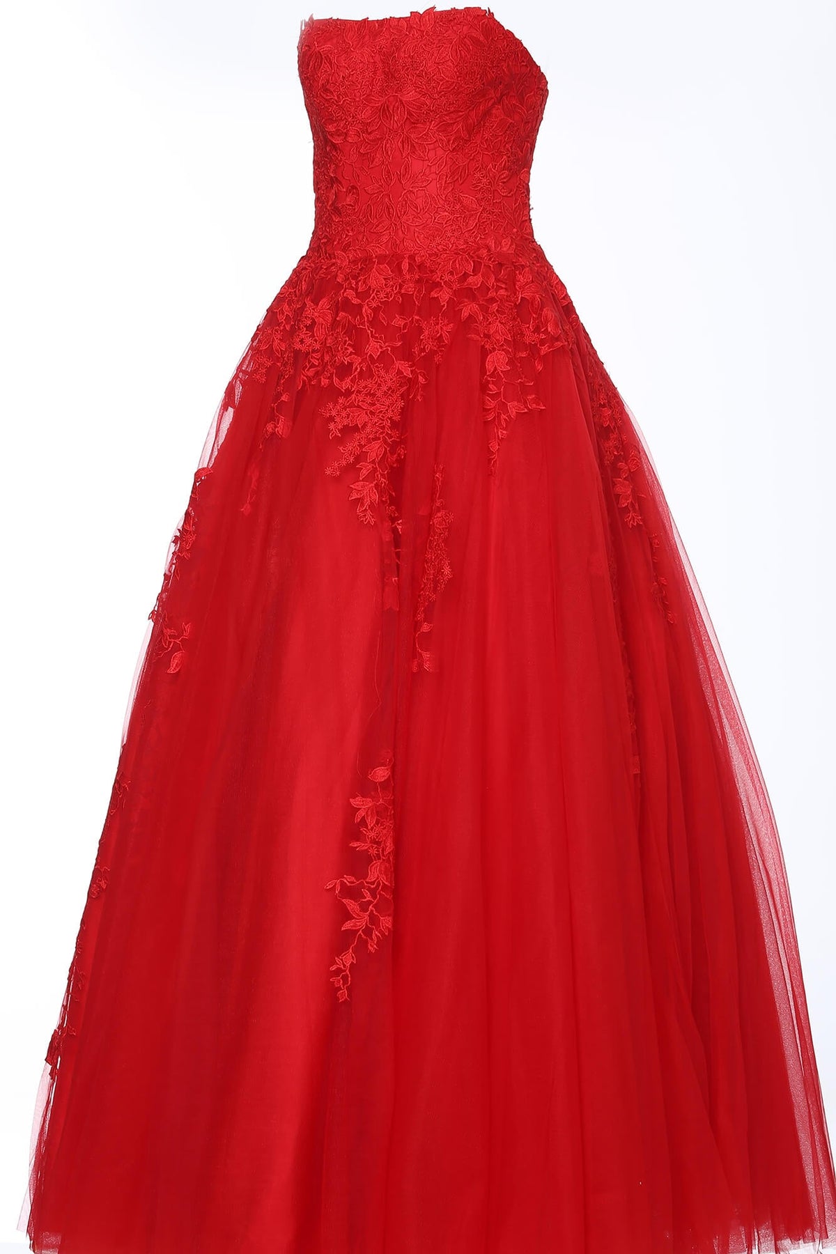 Jovani Prom Dress Jovani 1831 Strapless Embroidered Ballgown