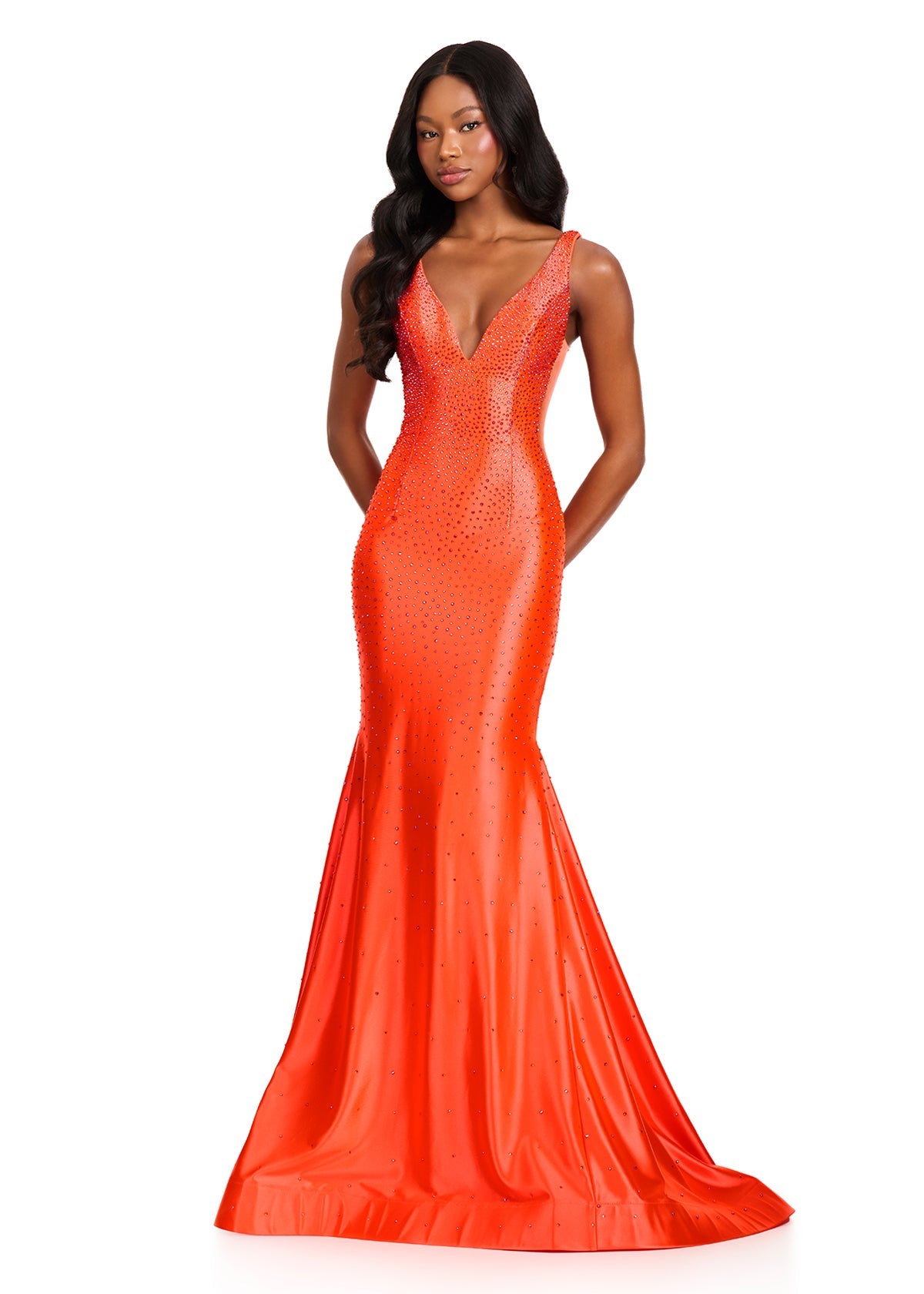 ASHLEYlauren Dress Orange / 00 ASHLEYlauren 12414