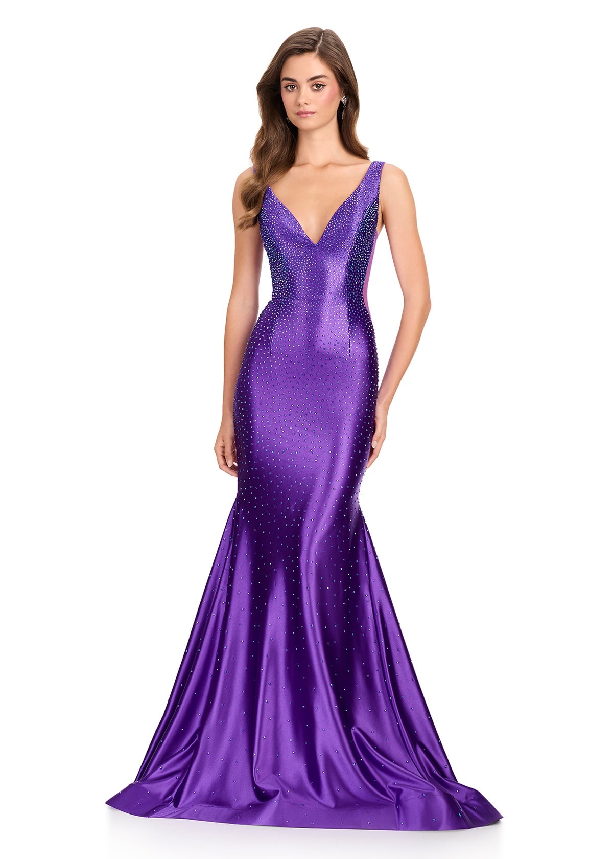 ASHLEYlauren Dress Purple / 00 ASHLEYlauren 12414