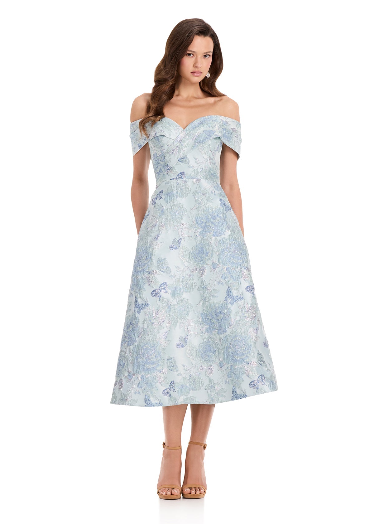 ASHLEYlauren Dresses 0 / Blue ASHLEYlauren E40002