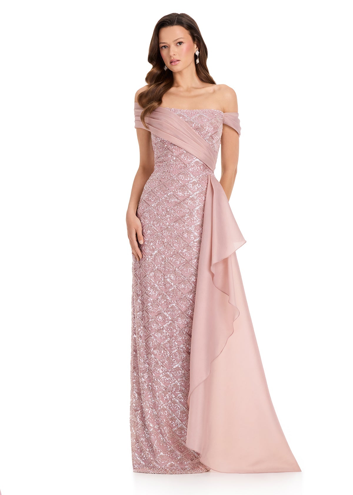 ASHLEYlauren Dresses 0 / Blush ASHLEYlauren E12374