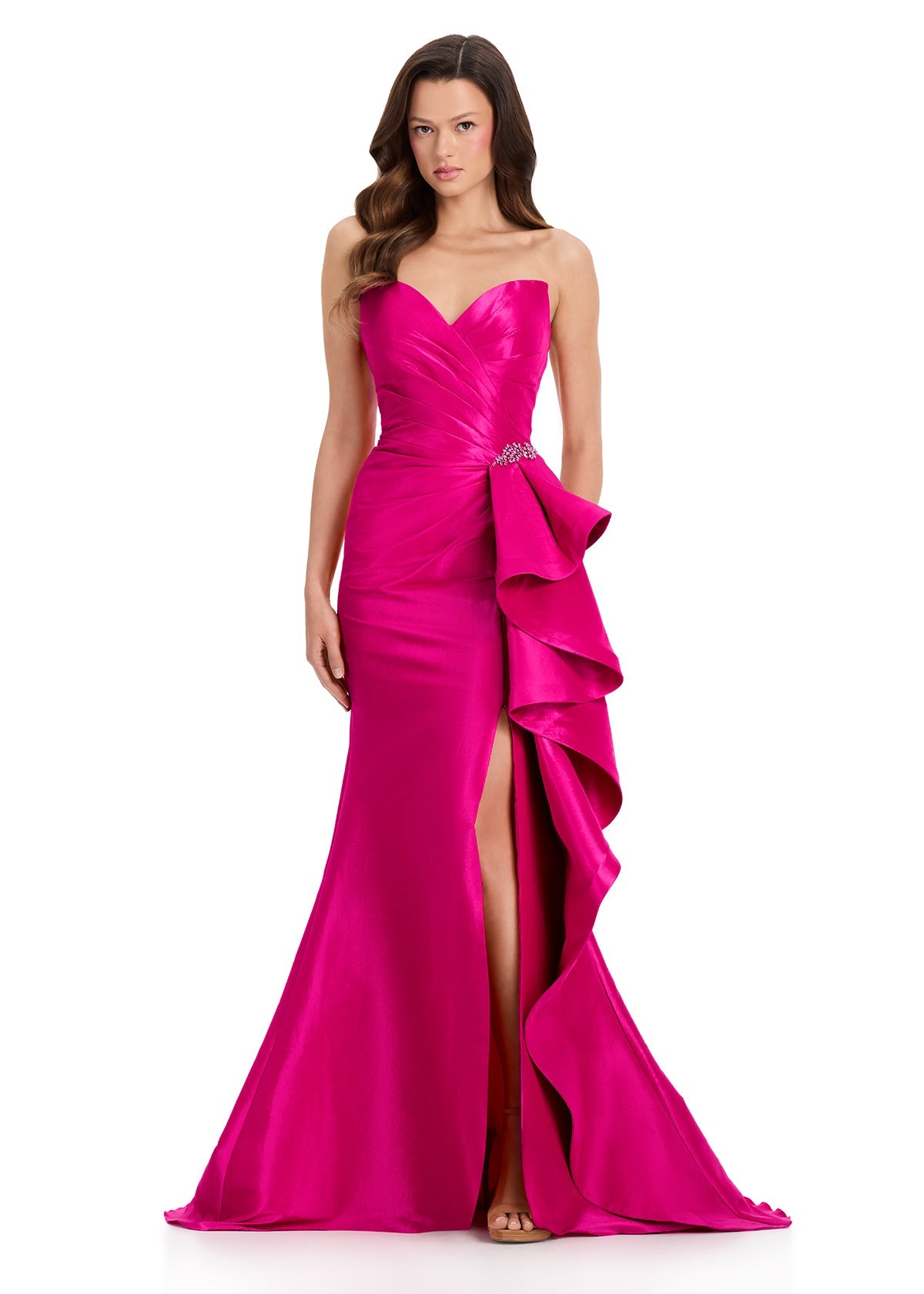 ASHLEYlauren Dresses 0 / Fuchsia ASHLEYlauren E12379
