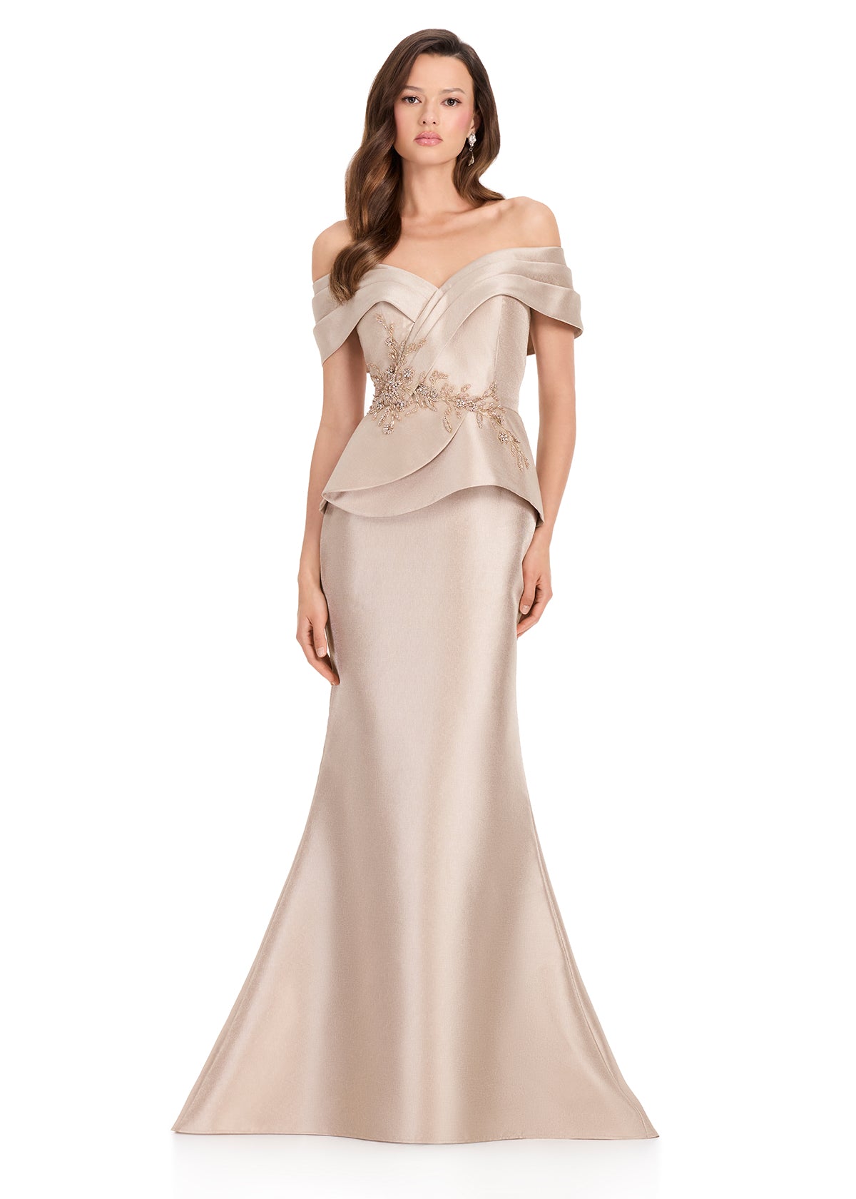 ASHLEYlauren Dresses 0 / Gold ASHLEYlauren E12363