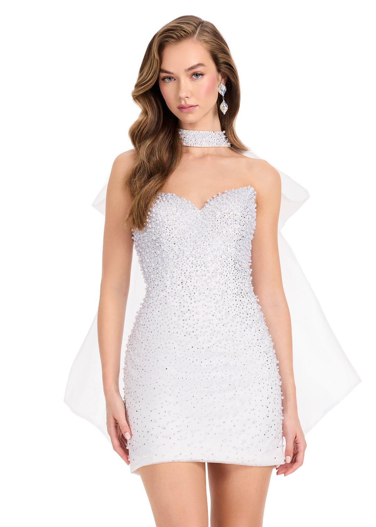 ASHLEYlauren Dresses 0 / White ASHLEYlauren E40006