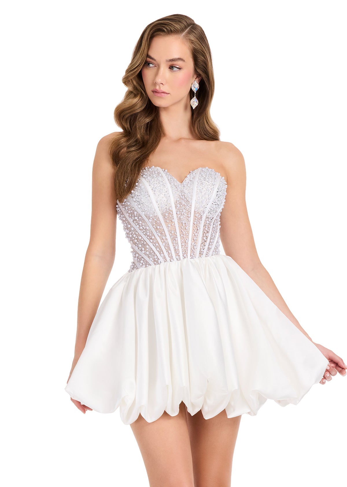 ASHLEYlauren Dresses 0 / White ASHLEYlauren E40009