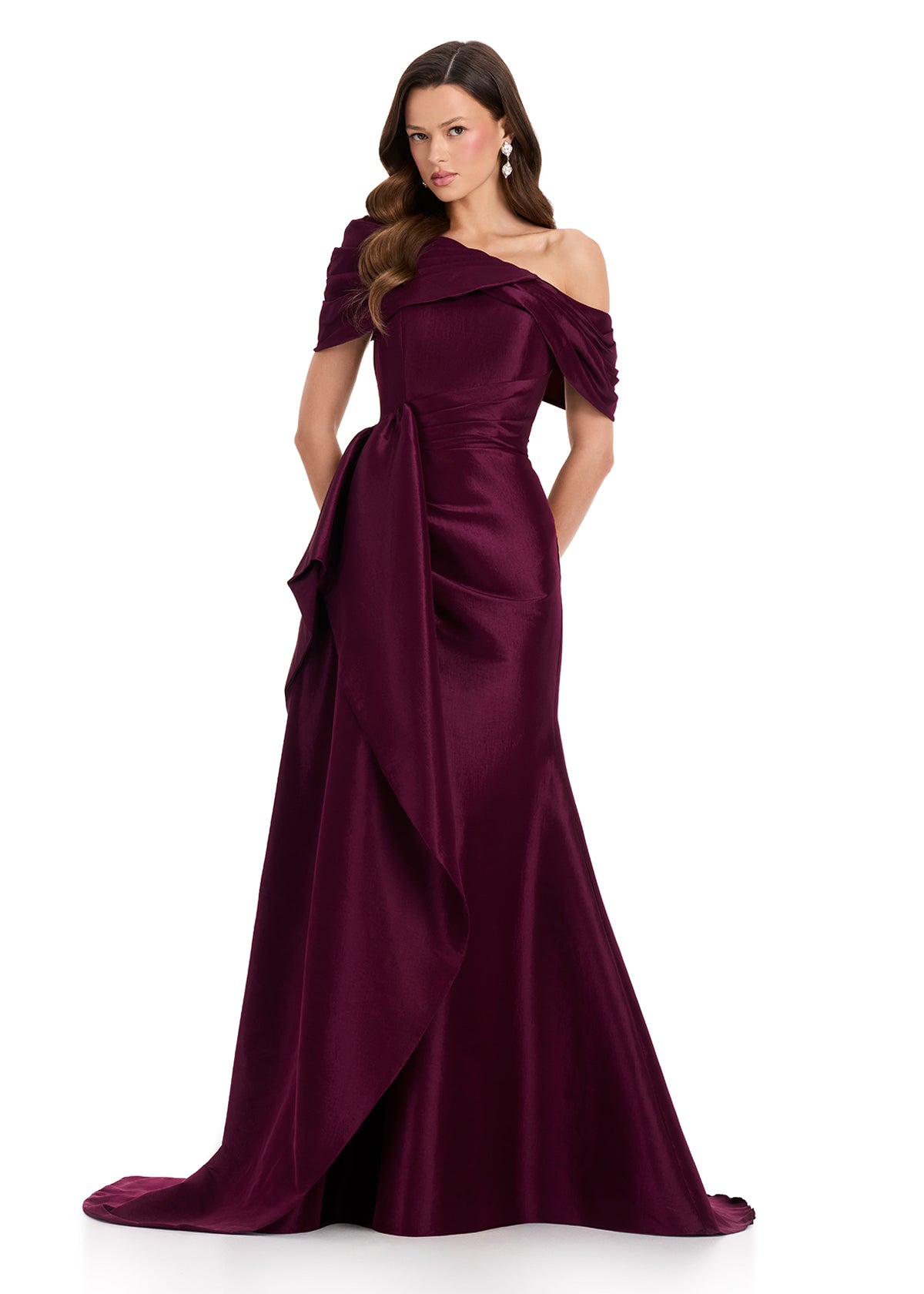 ASHLEYlauren Dresses 0 / Wine ASHLEYlauren E12382