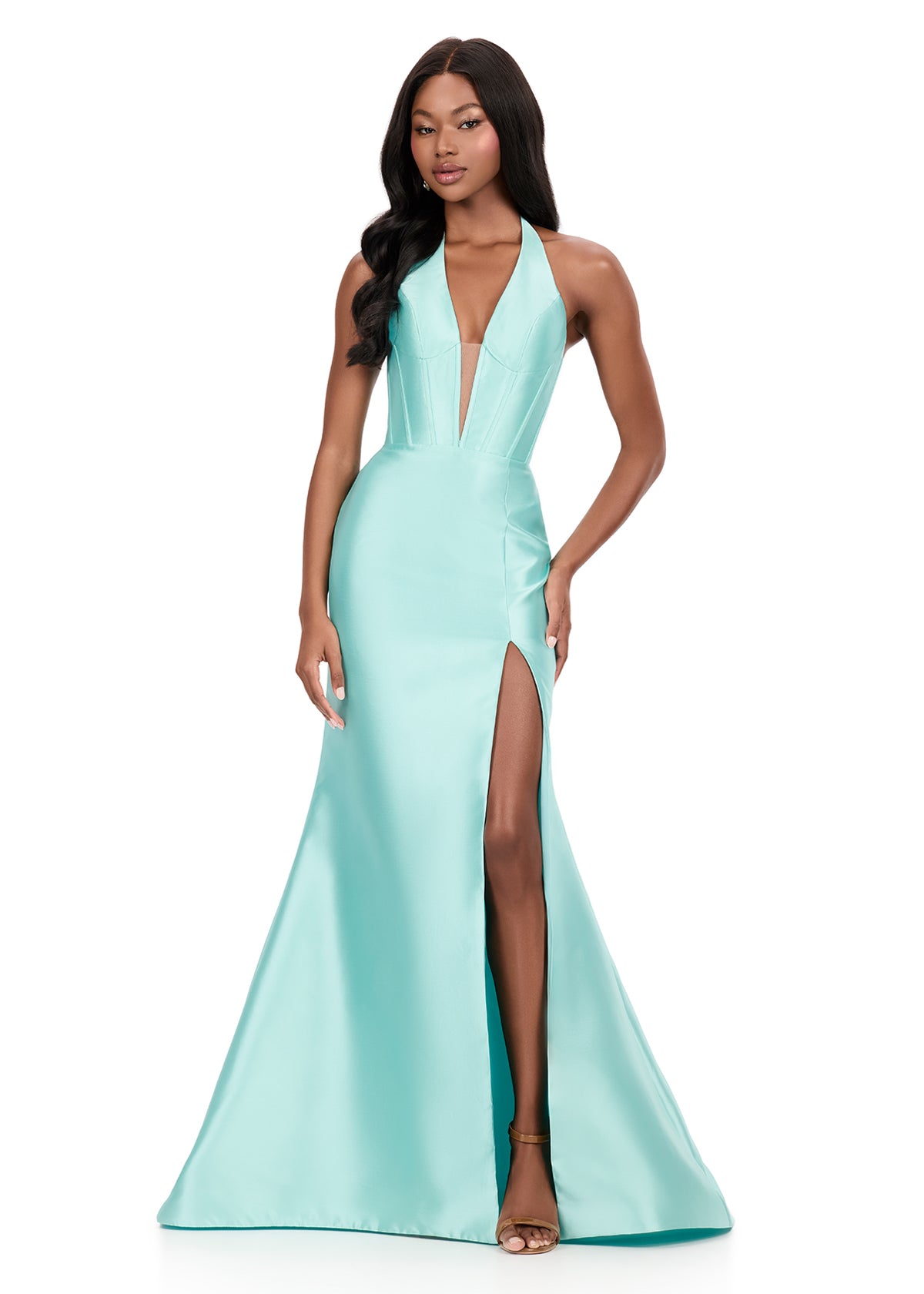 ASHLEYlauren Dresses 00 / Aqua ASHLEYlauren 12214